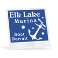 Square Clear Inside Parking Permit (3"x3")